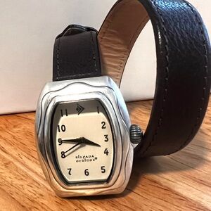Silpada Designs Wrap Around Brown Leather Watch New Battery